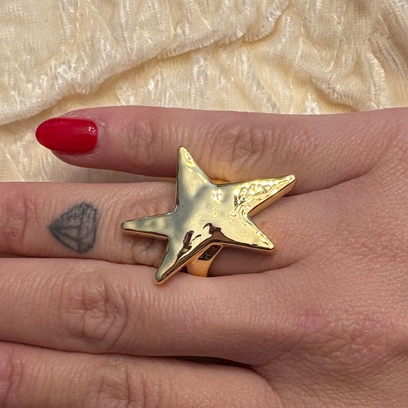 Robert Lee Morris Gold Star Ring - Picture 2 of 6